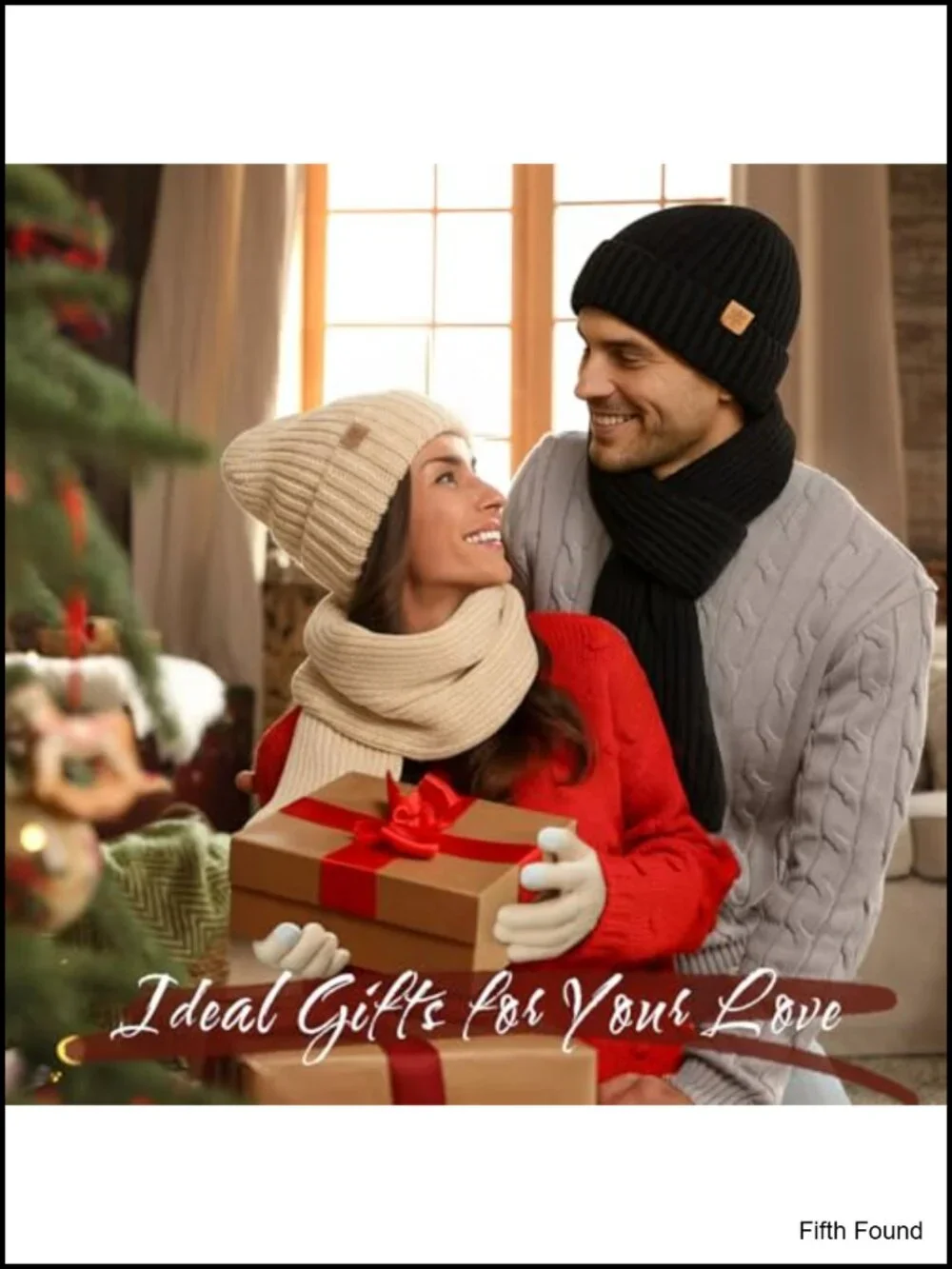 Alpaca Fiber Fleece Lined Beanie Scarf Gloves Set Winter 3 Piece